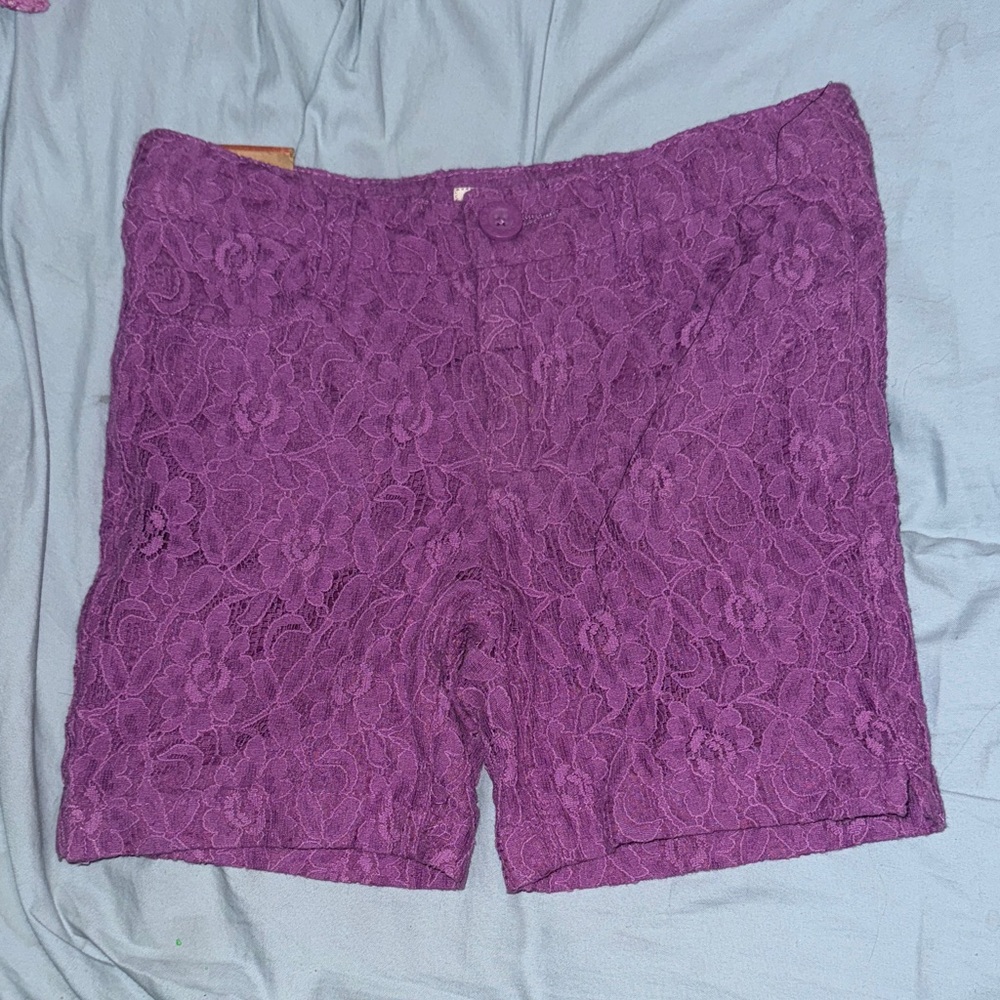 Route 66 Purple Lace Shorts (NWT)